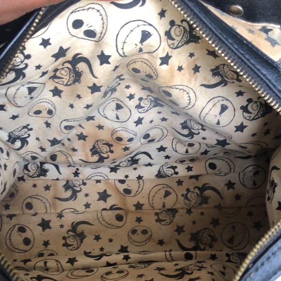 LOUNGEFLY DISNEY A Nightmare Before Christmas black Jack Skellington tote. - Picture 11 of 16